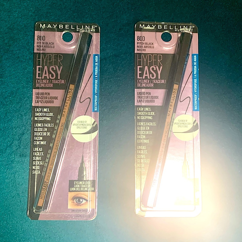 Set of 2 Maybelline New York Hyper Easy Eyeliner in 800 Pitch Black Brand new